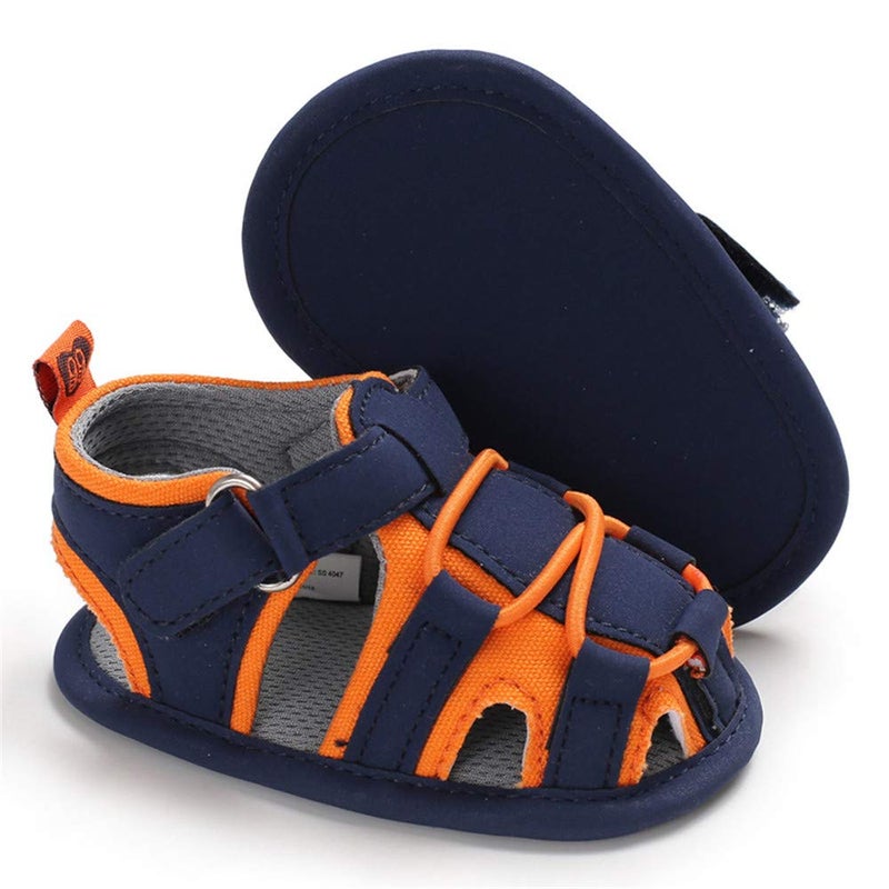 HsdsBebe Infant Baby Boys Girls Summer Beach Sandals Breathable Athletic Anti-slip Soft Sole Newborn First Walker Crib Shoes - Image 1